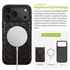 Carveit Magnetic Case for iPhone 17 Pro Max Case, Wood Artisan Engraved &