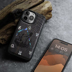 Carveit Magnetic Case for iPhone 16 Pro Max Case, Wood Artisan Engraved &