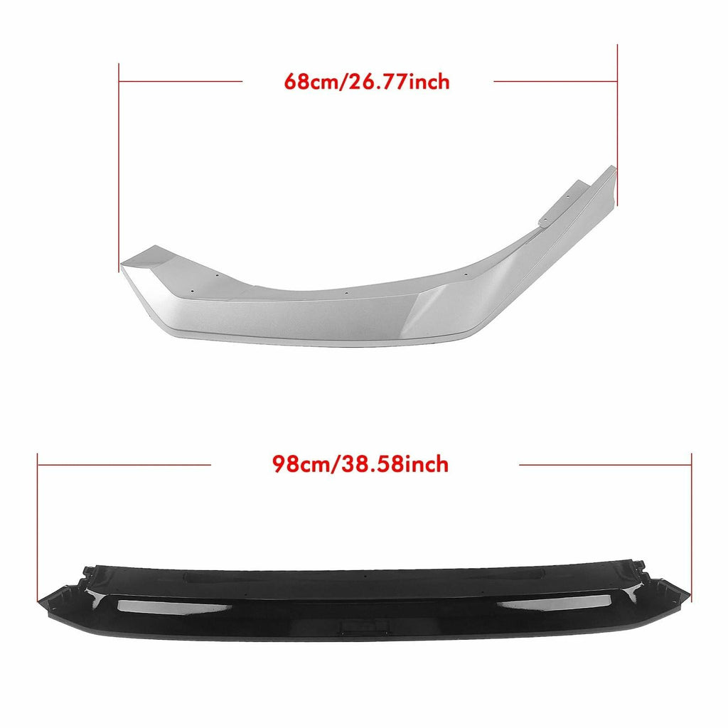 Front Spoiler Lip Lower Blade Splitter Cover Trim Compatible for Honda 11.5th