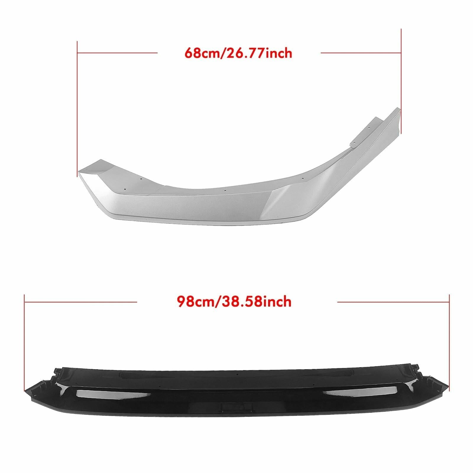 Front Spoiler Lip Lower Blade Splitter Cover Trim Compatible for Honda 11.5th