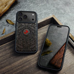 Carveit Magnetic Case for iPhone 17 Pro Max Case, Wood Artisan Engraved &