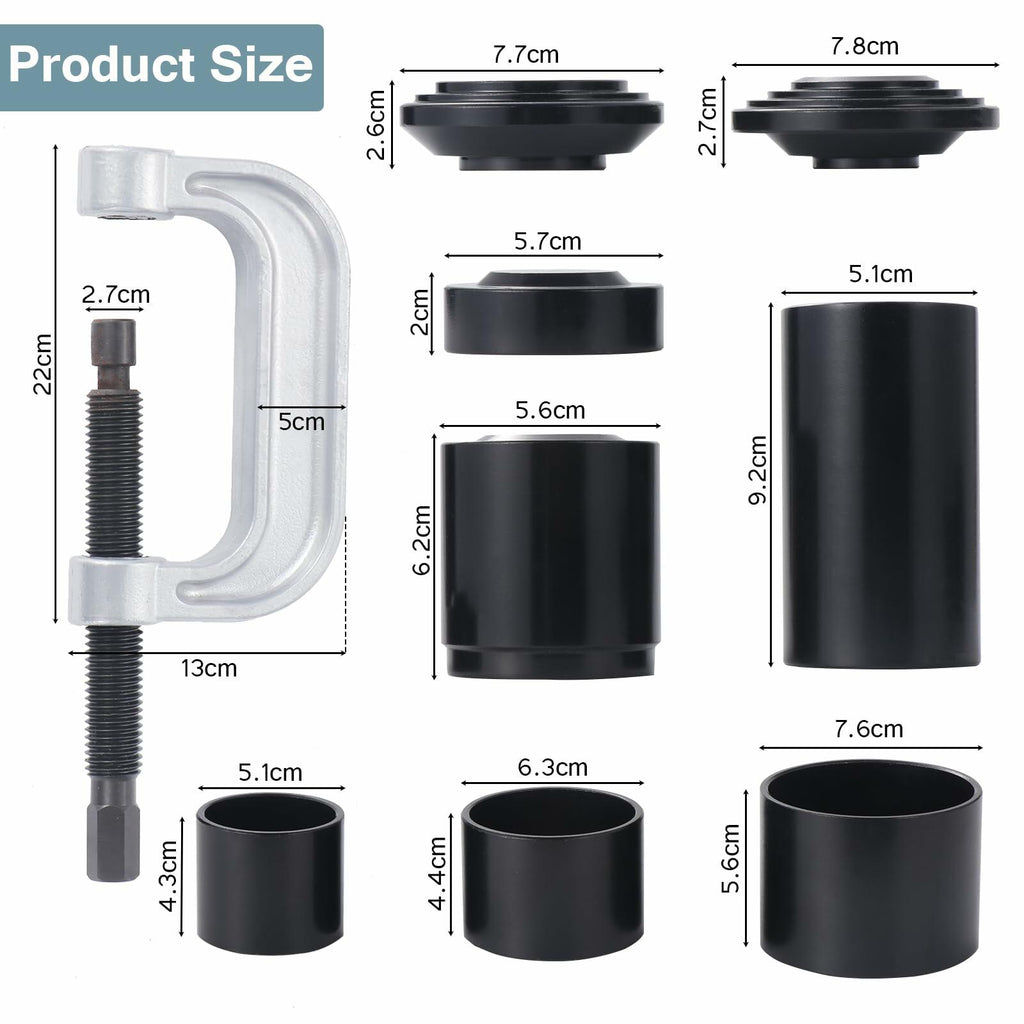 10PCS Heavy Duty Ball Joint Press Kit, Ball Joint Repair Removal Tool Kit, Ball