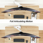 AVLT Single 17"-49" Super Ultrawide Monitor Arm for Screens Up to 50 lbs,
