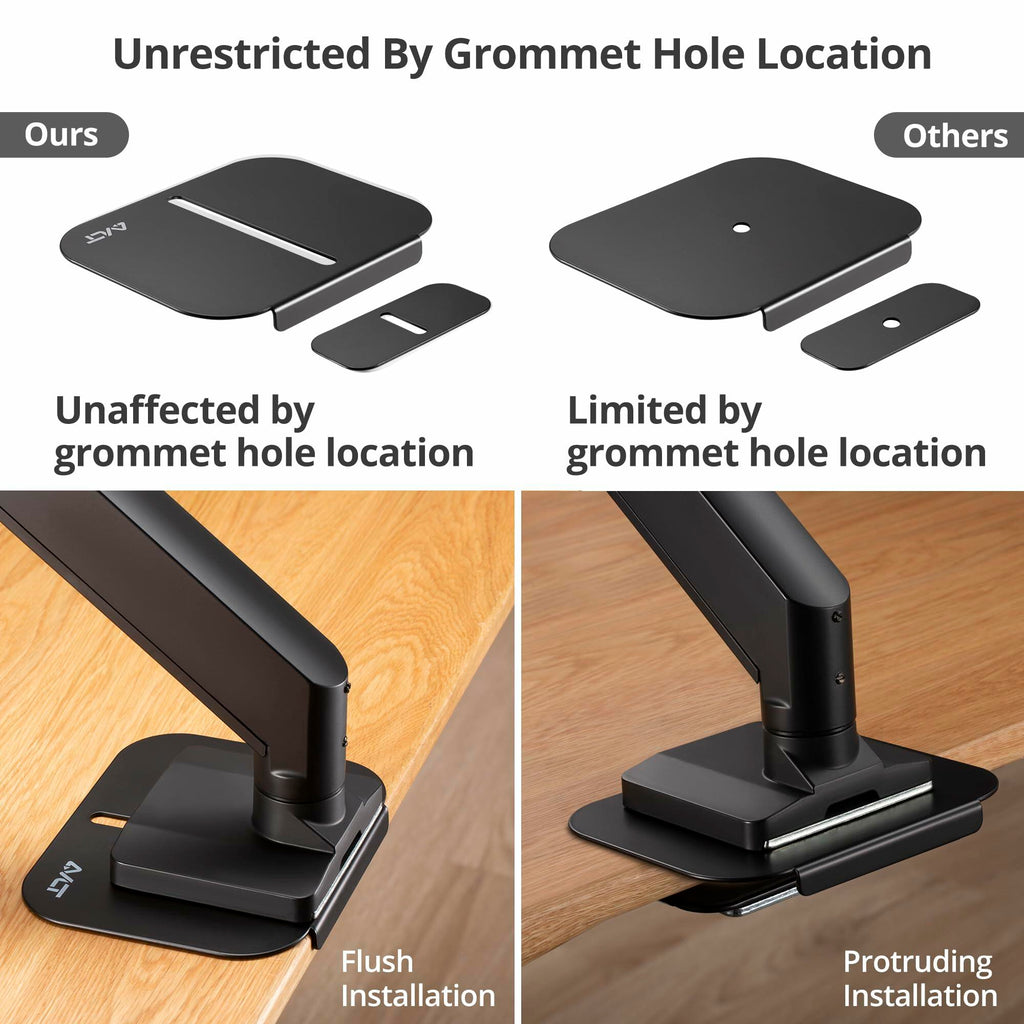 AVLT Single Monitor Arm and Reinforcement Plate