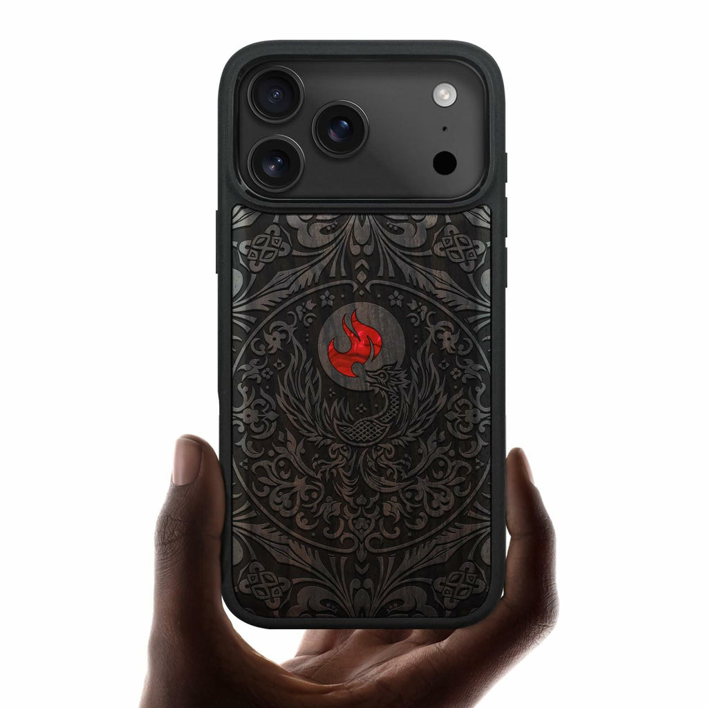 Carveit Magnetic Case for iPhone 17 Pro Max Case, Wood Artisan Engraved &