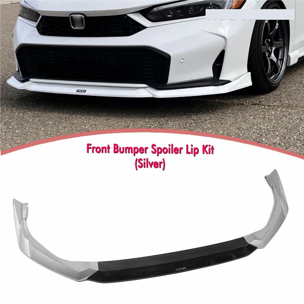Front Spoiler Lip Lower Blade Splitter Cover Trim Compatible for Honda 11.5th
