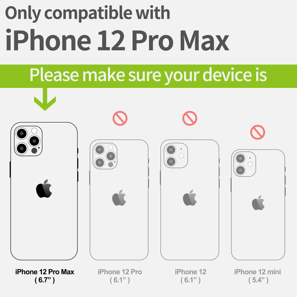 Carveit Magnetic Wood Case for iPhone 12 Pro Max [Hard Real Wood & Soft TPU]