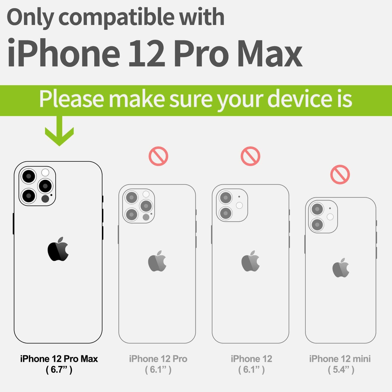 Carveit Magnetic Wood Case for iPhone 12 Pro Max [Hard Real Wood & Soft TPU]