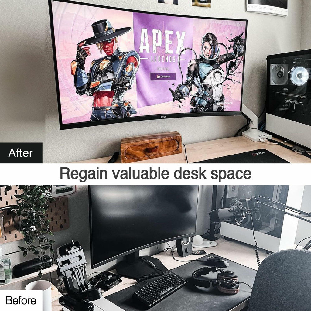 AVLT Single 17"-49" Super Ultrawide Monitor Arm for Screens Up to 50 lbs,
