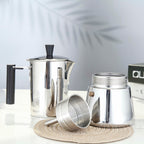 Easyworkz Stainless Steel Coffee Funnel Filter, Espresso Maker Replacement,4 cup