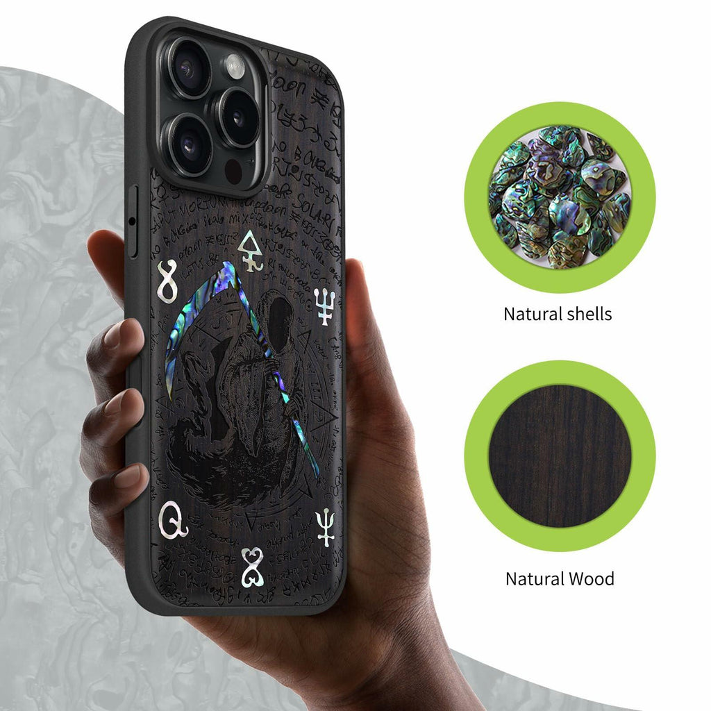 Carveit Magnetic Case for iPhone 16 Pro Max Case, Wood Artisan Engraved &