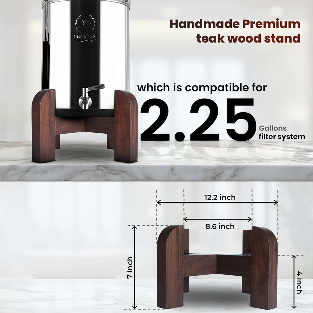 PHOENIX GRAVITY Handmade Premium Teak Wood Stand - Specially Designed for 2.25