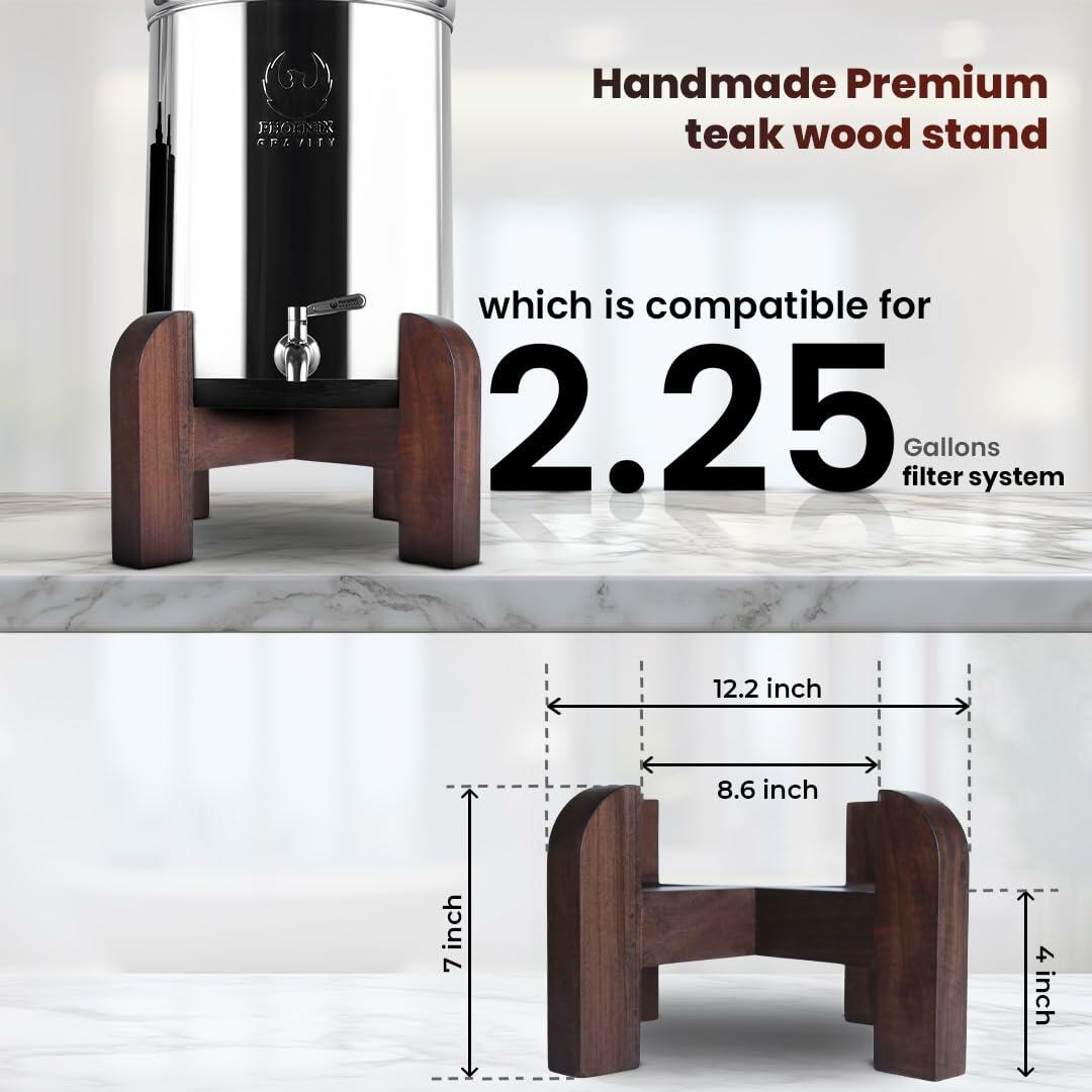 PHOENIX GRAVITY Handmade Premium Teak Wood Stand - Specially Designed for 2.25
