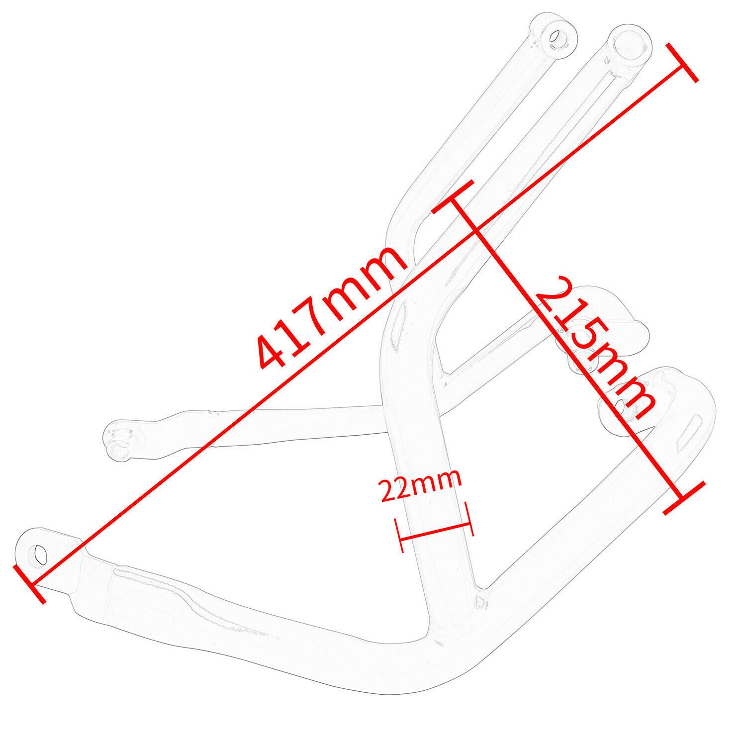 Crash Bar For KTM DUKE 390 250 Engine Guard Reinforced Protector 2017-2023