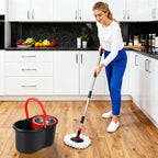 360° Spin Mop and Bucket Set with Wringer System