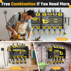 ZESEN Power Tool Organizer Wall Mount 3-Layer Charging Station 6 Outlets