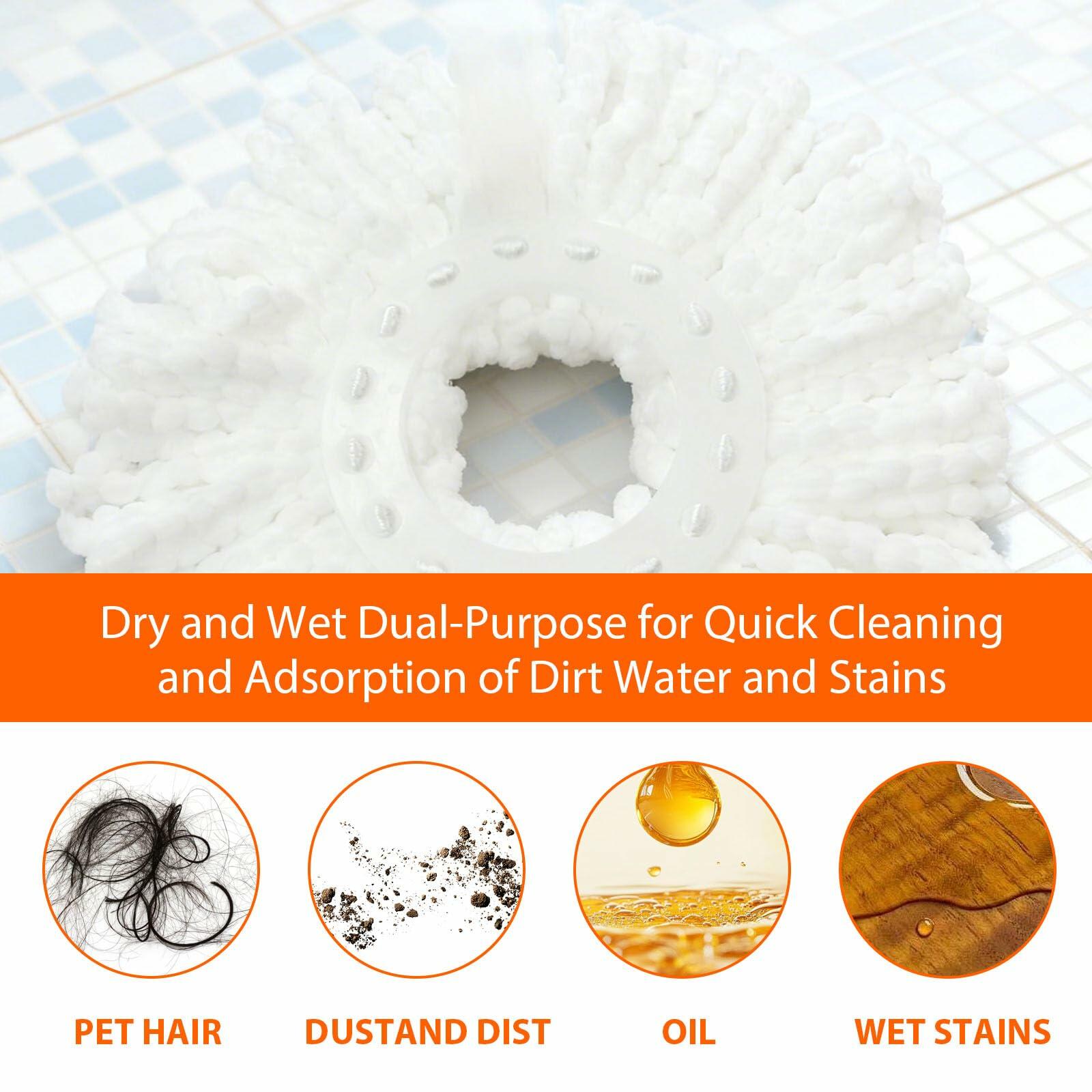 360° Spin Mop and Bucket Set with Wringer System
