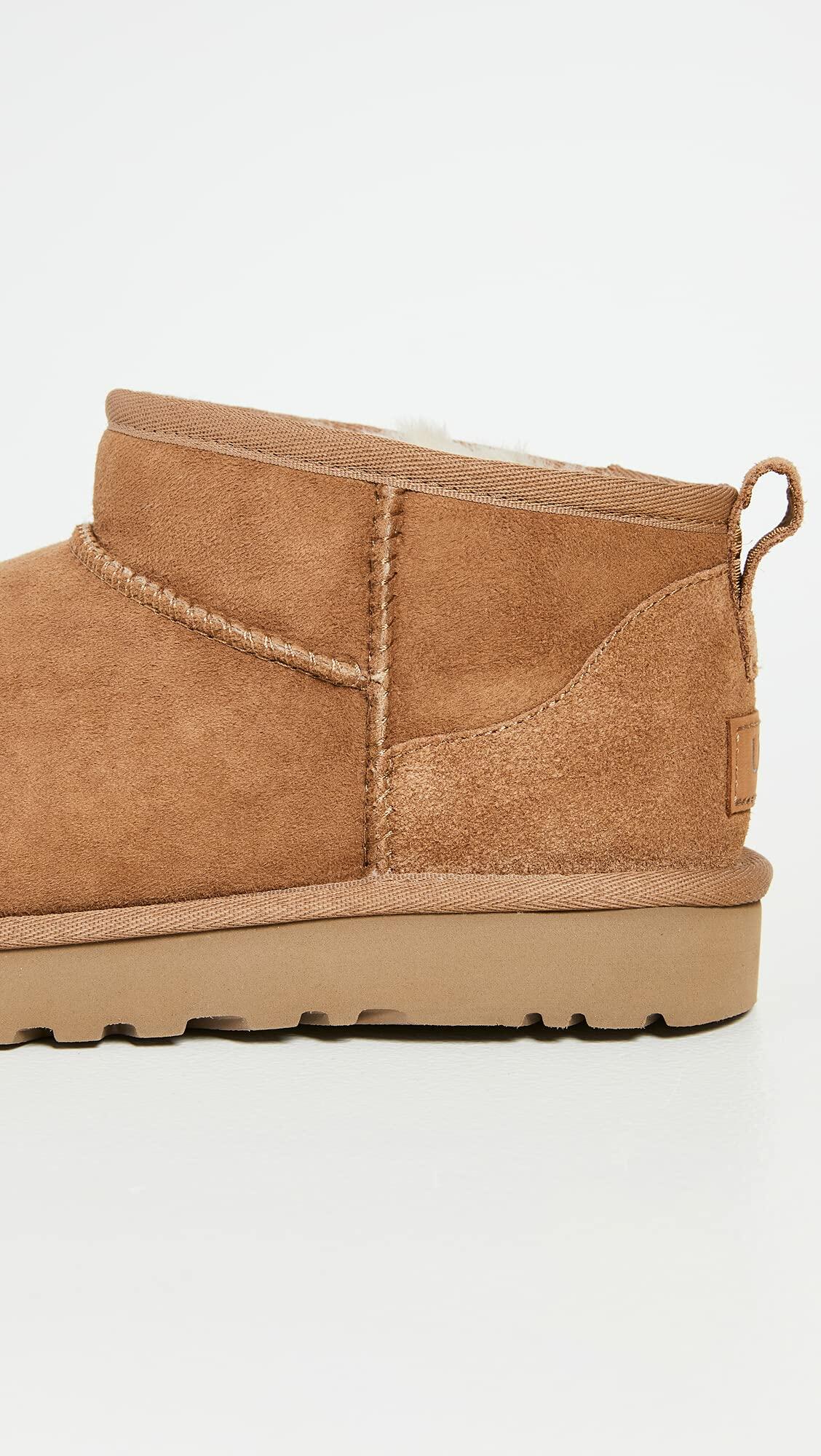 UGG Women’s Classic Ultra Mini Boots Chestnut Size 9