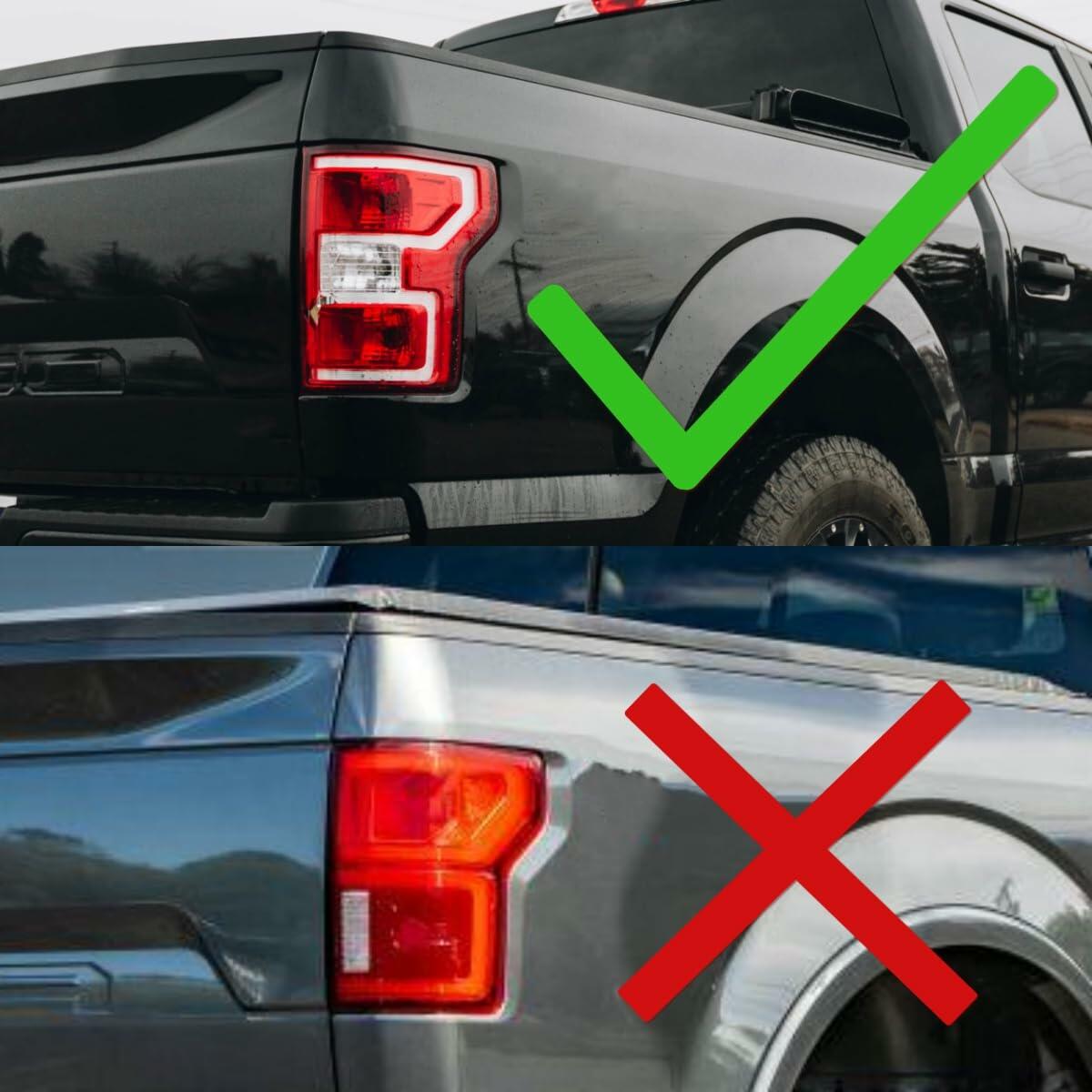 LED Tail Lights Assembly for Ford F-150 2015-2020 XL Halogen Replacement