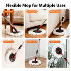 360° Spin Mop and Bucket Set with Wringer System