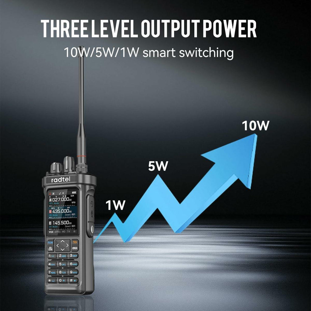 Radtel RT-950 PRO 10W Ham Radio GPS APRS Long Range Walkie Talkie