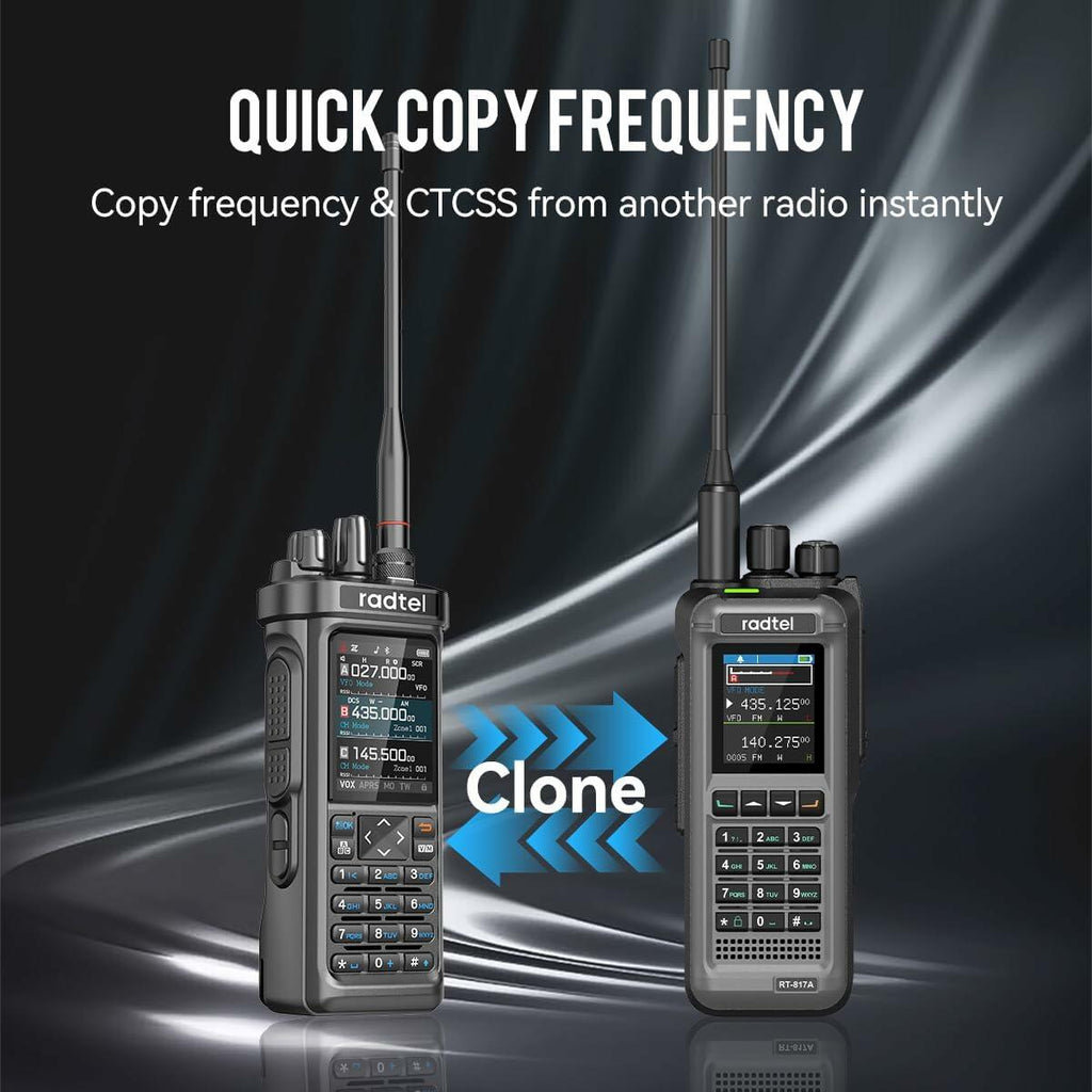 Radtel RT-950 PRO 10W Ham Radio GPS APRS Long Range Walkie Talkie