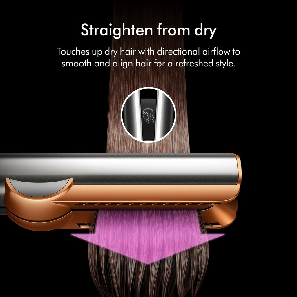 Dyson Airstrait Ceramic Pink Hair Straightener Wet to Dry No Heat Damage