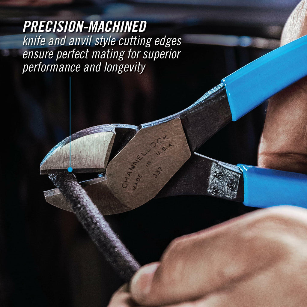 Channellock 337 7in Diagonal Cutting Pliers Precision Wire Cutter Sidecutters