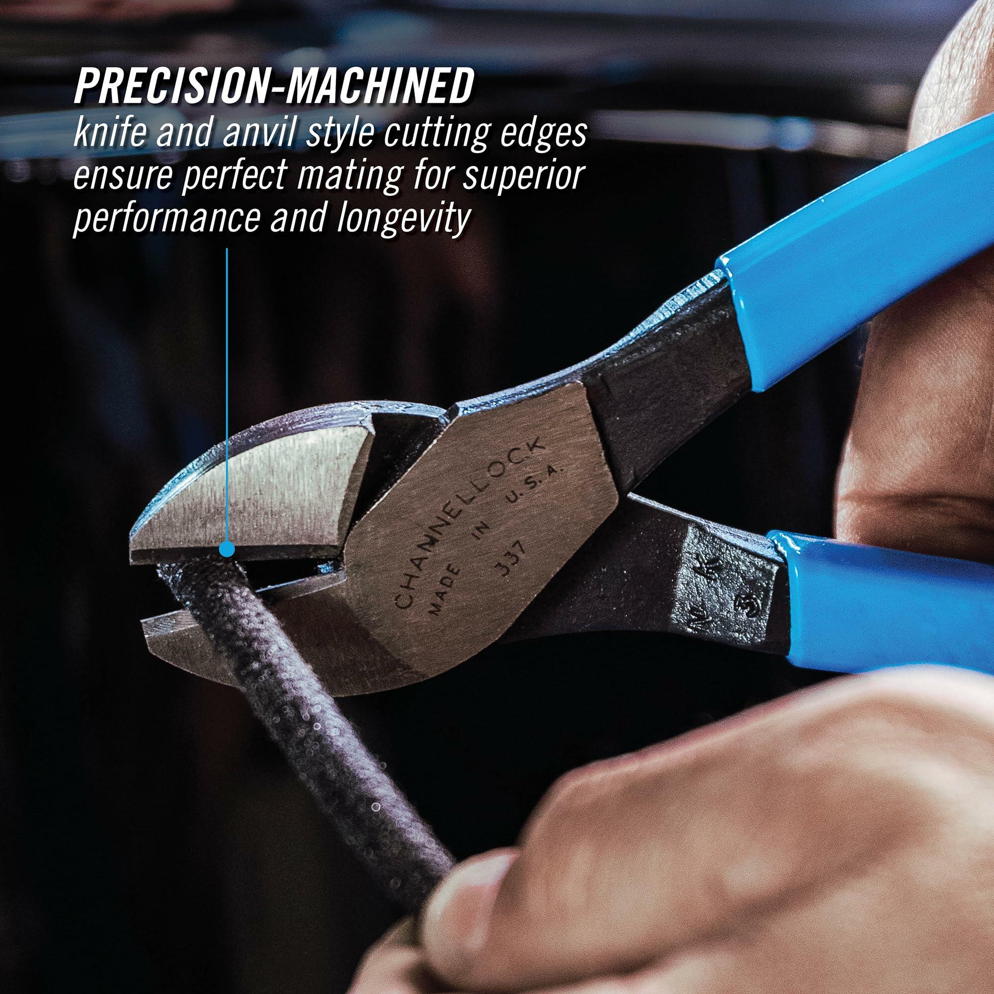 Channellock 337 7in Diagonal Cutting Pliers Precision Wire Cutter Sidecutters