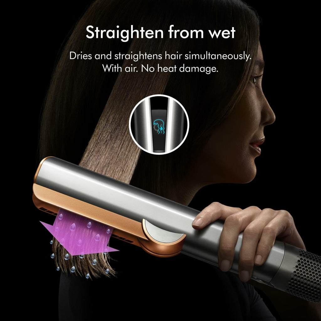 Dyson Airstrait Ceramic Pink Hair Straightener Wet to Dry No Heat Damage