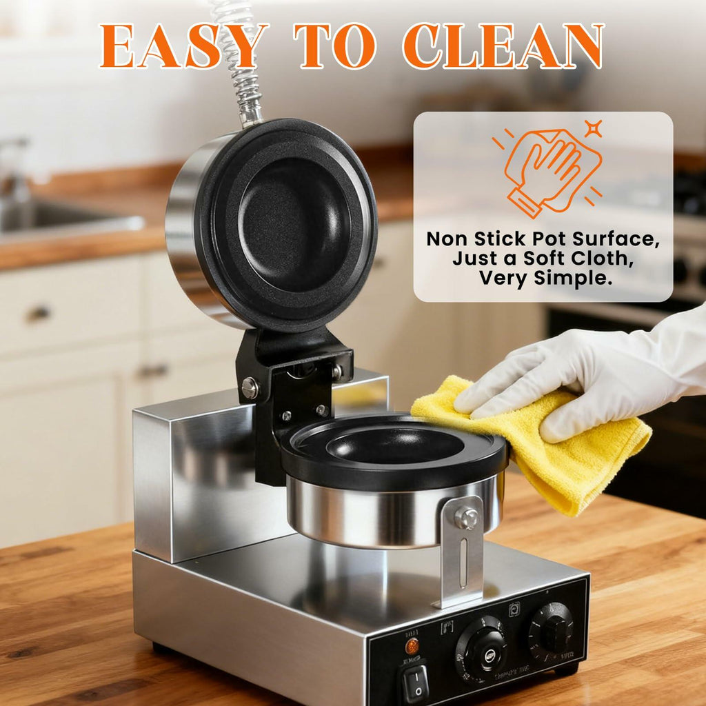 Commercial UFO Burger Maker Rotary Sandwich Waffle Ice Cream Filling Machine