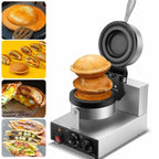 Commercial UFO Burger Maker Rotary Sandwich Waffle Ice Cream Filling Machine