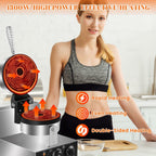 Commercial UFO Burger Maker Rotary Sandwich Waffle Ice Cream Filling Machine