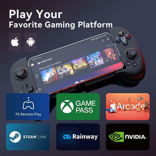 ShanWan Bluetooth Mobile Game Controller for iPhone Android PS Xbox Cloud PC