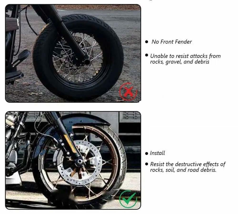 Motorcycle Splash Guard Protector Cover for Harley Touring Electra Glide Street