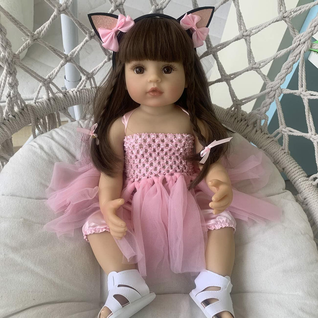 Wamdoll 22in 55cm Realistic Reborn Toddler Doll Sweet Face Newborn Baby