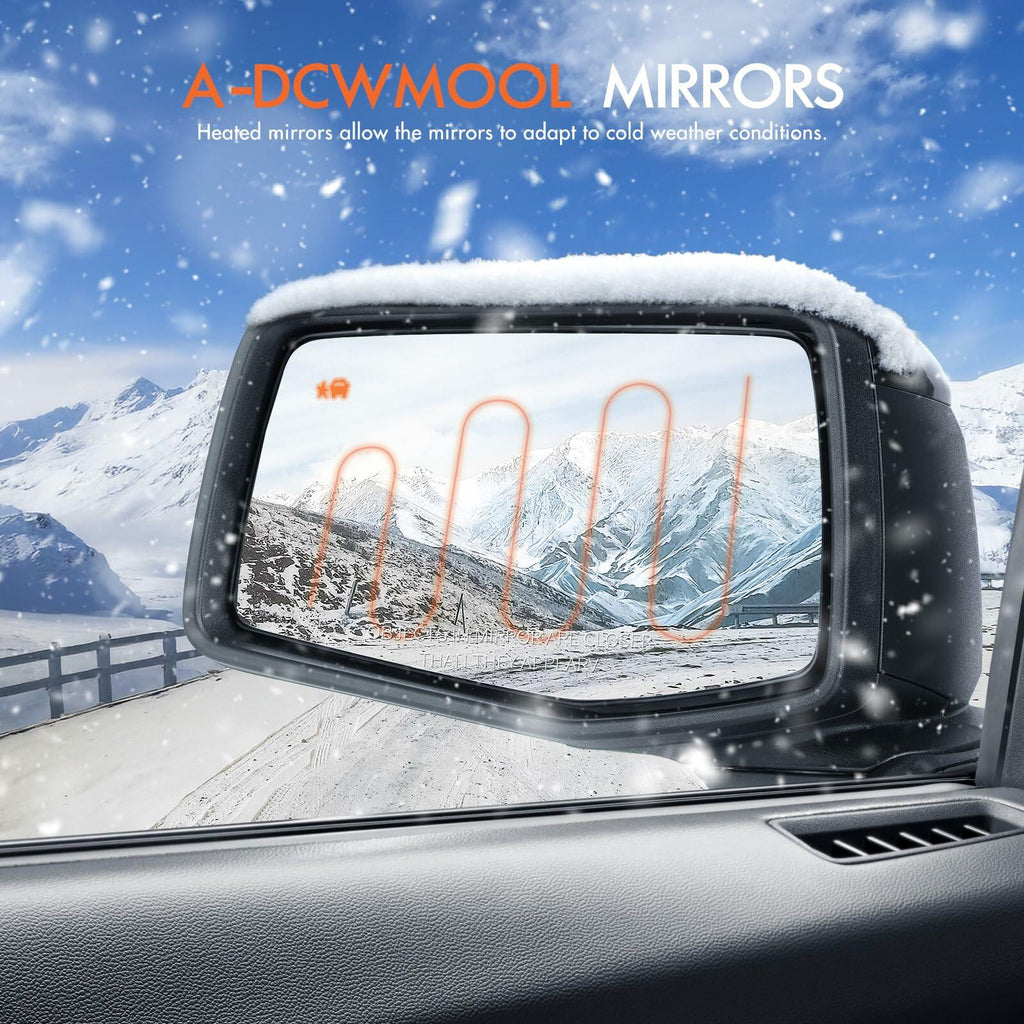 Right Side Mirror Fits Chevy Silverado 1500 2019-2024 Heated Power Folding Turn