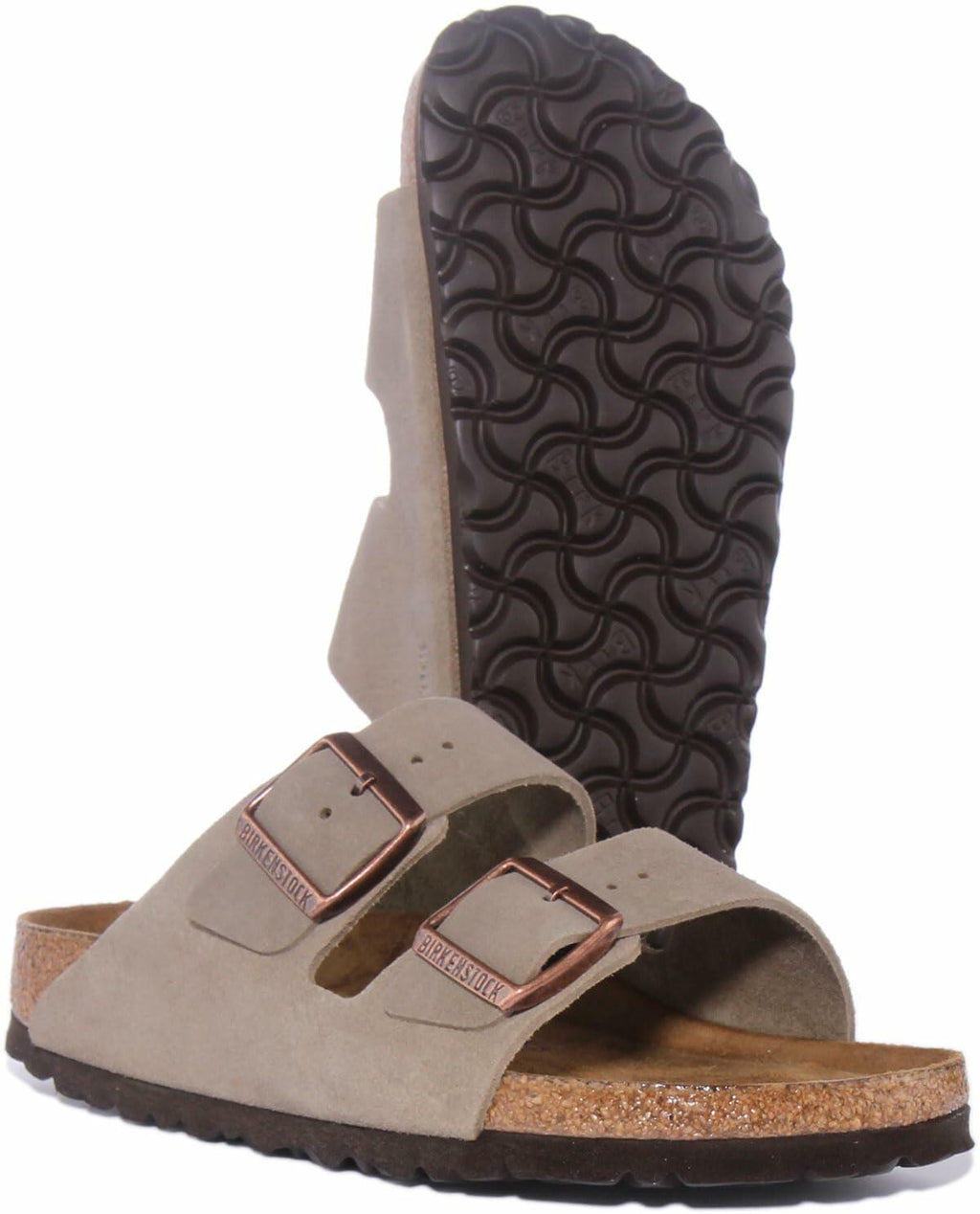 Birkenstock Women’s Arizona Sandals Beige Brown Open Toe UK 4
