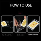 50CT Magnetic Card Holders 35pt Hard Plastic Trading Card Cases Display