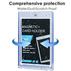 50CT Magnetic Card Holders 35pt Hard Plastic Trading Card Cases Display