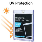 50CT Magnetic Card Holders 35pt Hard Plastic Trading Card Cases Display