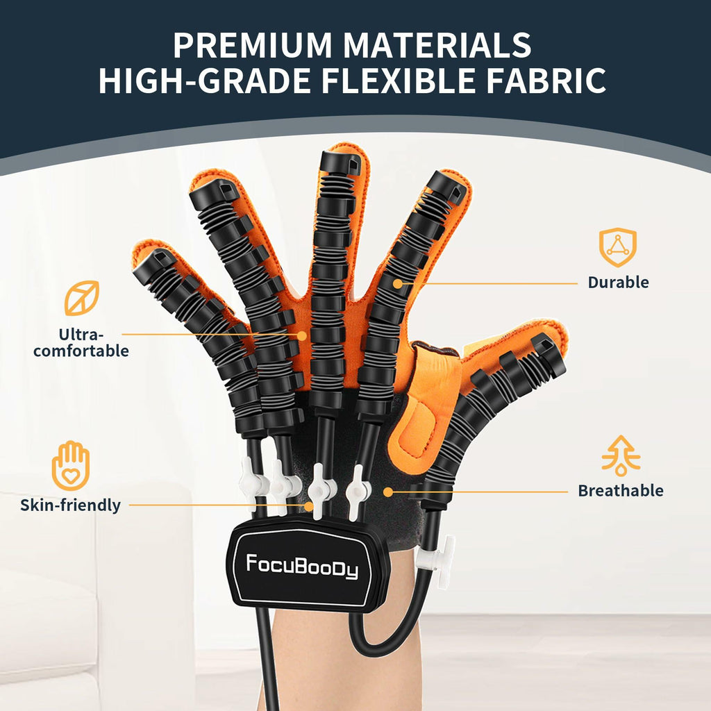 FocuBoody Rehabilitation Robot Gloves (Right, Medium,) Equipment for Stroke