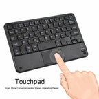 Keyboard, Portable Universal 7inch Bluetooth Keyboard with Touchpad for