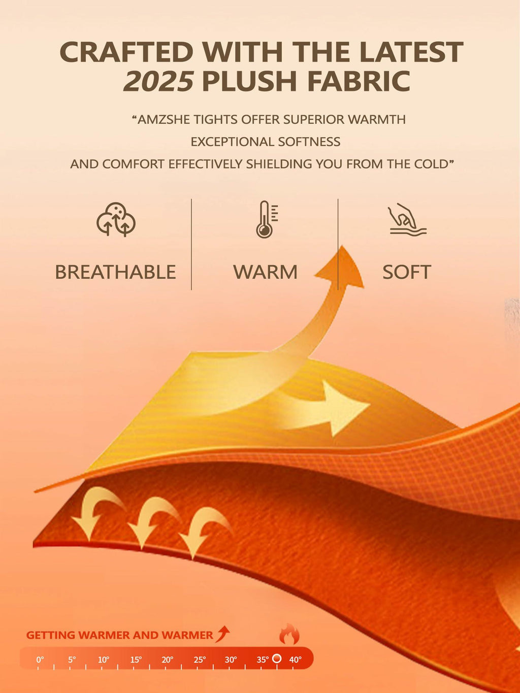 Amzshe Plus Size Fleece Lined Tights for Women, Fake Translucent Warm Winter