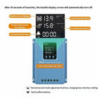 Solar Charge Controller 120A 12V 24V 36V 48V Intelligent Recognition LCD Display