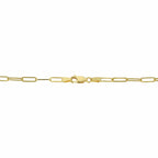 Kooljewelry Womens Chain Classic - 14k Yellow Gold Polished Paperclip Chain