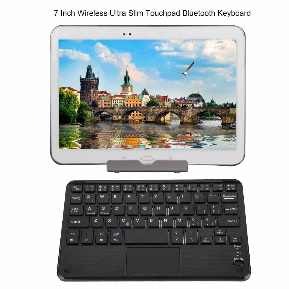 Keyboard, Portable Universal 7inch Bluetooth Keyboard with Touchpad for