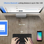 Keyboard, Portable Universal 7inch Bluetooth Keyboard with Touchpad for