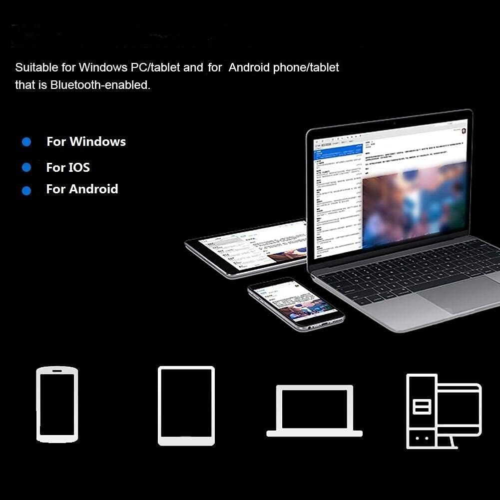 Keyboard, Portable Universal 7inch Bluetooth Keyboard with Touchpad for