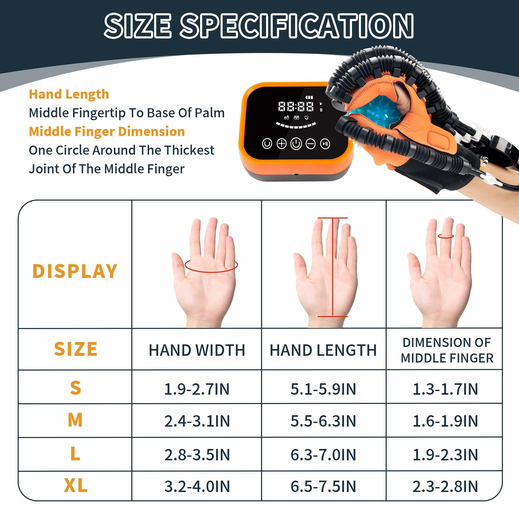 FocuBoody Rehabilitation Robot Gloves (Right, Medium,) Equipment for Stroke